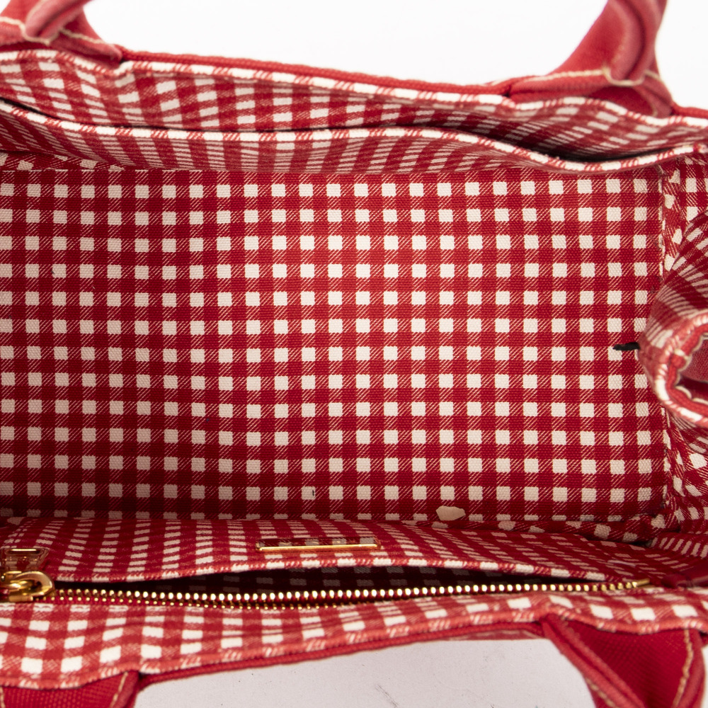Prada Small Canapa Tote - Picture 9 of 10